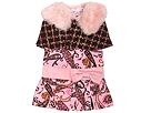 Greggy Girl Cafe Couture Dress And Cape Little BrownPink Cape Pink Multi Dress Apparel