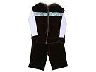 Greggy Girl 3 PC Baby Girl Sport Toddler Brown VelourWhite Apparel