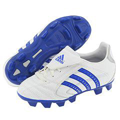 adidas Bracara IV Trx FG J ToddlerYouth WhiteCollegiate RoyalMetallic Silver Footwear