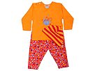 Zutano Kids - 3 Piece Set-Countdown L/S Screen T/Countdown Leggings/Stripe Hat (Infant) (Red/Orange) - Apparel