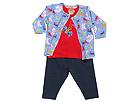 Zutano Kids - 3 Piece Set-Cowboy Jacket/Cowboy S/S Tee/Solid Leggings (Infant) (Chambray/Red/Navy) - Apparel