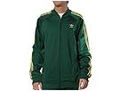 adidas Originals - Superstar + Track Top (Dark Green/Intense Lemon) - Apparel by adidas originals (clothing mens clothing jackets track jackets)