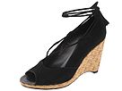 Donald J Pliner - Mana (Black Nubuck/Natural Straw) - Footwear