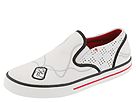 Ecko Red - Whorah (White Canvas/Leather/Black & Red Trim) - Footwear