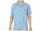 Tulliano - Silk Hawaiian Inspired Camp 1110 (Powder) - Apparel by tulliano (clothing mens clothing shirts short sleeve button downs)