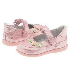 Cherie 0369 InfantToddler Pink Metallic With Flowers Footwear
