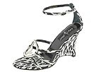 baby phat - Rhinestone Cat Wedge Leopard (White Leopard/Black) - Footwear by baby phat (womens womens casual casual sandals casual sandals ankle strap)