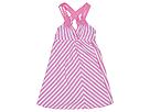 Sister Sam Lattice Back Dress Little Big PinkWhite Stipe Apparel