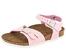 Birkis Kids Tuvalu ToddlerYouth Pink Glitter Points Silver Footwear