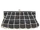 Franchi Handbags - Carrie Clutch With Rhinestone Netting (Black) - Bags and Luggage