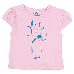 Appaman Penguins Cap Sleeve Tee InfantToddlerLittle KidsBig Kids Pink Apparel
