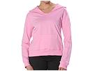 Allen Allen - Fleece V Hoodie (English Rose) - Apparel by allen allen (clothing womens clothing sweaters v neck)