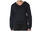 Allen Allen - Fleece V Hoodie (Navy) - Apparel by allen allen (clothing womens clothing sweaters v neck)