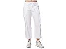 Allen Allen - Poplin Cropped Cargo Pant (White) - Apparel by allen allen (clothing womens clothing pants sweats)