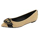 BCBG Max Azria - Emlyn (BlackPatent/Natural Straw) - Footwear by bcbg max azria (womens womens dress dress flats dress flats skimmer ballerina)