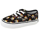 Vans Kids - Authentic (Infant/Toddler) ((Multi Skull on Fire) Black/High Risk Red) - Footwear