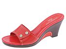 AK Anne Klein - Berki (Medium Orange Leather) - Footwear by ak anne klein (womens womens casual casual sandals casual sandals slides mules)