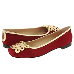 Kate Spade - Olivia (Ruby Suede) - 6PM.com :  suede kate spade skimmers ornamented