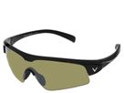 6pm.com is proud to offer the Callaway Eyewear - X610-BK (Black) - Eyewear: The X610-BK features a full wrap design for a great field of vision. Designed for golf and all-sport use. Maximum sun and wind protection. Shatterproof-wrap lens. Expanded zero-distortion field of vision. Ergonomically secure fit with added megol rubber 'non slip' tip insert. Non-slip nose piece. Great for larger faces and head shapes. Dimensions: Lens 44mm W x 14mm H. Temple 65mm.