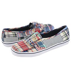 Tommy Hilfiger - Bobbie (Railroad/Plaid Patchwork) - 6PM.com :  tommy hilfiger madras shoes sneakers