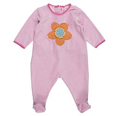 Baby Lulu Footy Infant Pink Apparel