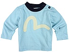 Evisu Kids - Kizzu Infant L/S Logo Tee (Infant/Toddler) (Light Blue) - Apparel