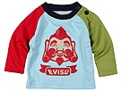 Evisu Kids - Kizzu Infant L/S Godhead Tee (Infant/Toddler) (Light Blue) - Apparel