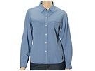 ExOfficio - Buzz Off Check Long-Sleeved Shirt (River) - Apparel
