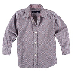 Joe Black Jbk 12 Print Shirt LS ToddlerLittle KidsBig Kids RedNavy Apparel