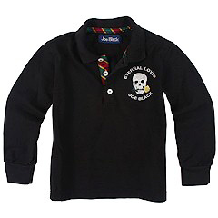 Joe Black Polo Shirt ToddlerLittle KidsBig Kids Black Apparel