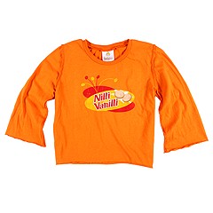 Small Audience Kids Nilli Vanilli LS Shirt InfantToddler Faded Pumpkin Apparel
