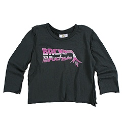 Small Audience Kids Back to The Fuchsia LS InfantToddler Faded Black Apparel