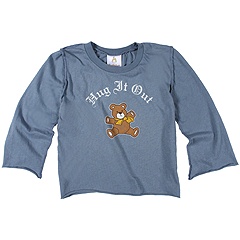 Small Audience Kids Hug It Out LS Tee InfantToddler Storm Blue Apparel