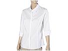 Cutter & Buck - 3/4 Sleeve Stretch Poplin Shirt (White) - Apparel