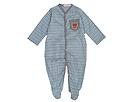 Bees and Dragons LS Stripe Footie Infant BlueGrey Apparel