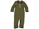 Bees and Dragons LS Stripe Romper Infant Green Stripe Apparel
