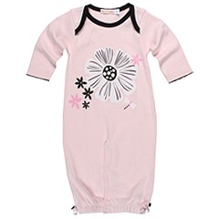 Bees and Dragons Convertible RomperGown Infant Pink Apparel