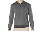 Toscano - Diagonal Stripe Mock Neck Zip (Flint) - Apparel