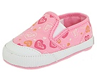 Roxy Kids - Pepperdine (Infant) (Pink Canvas/Floating Hearts) - Footwear