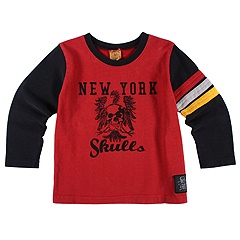 Monster Industry Kids Motoclub 2Fer LS ToddlerLittle Kids Burgundy Apparel