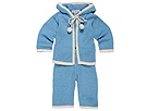 Zackali 4 Kids Bunny Zack CardiganPant 2 Piece Set Infant Lt BlueBrown Apparel