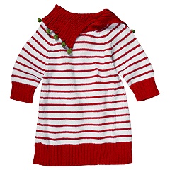 Zackali 4 Kids Candy Cane Dress InfantToddler RedWhite Apparel