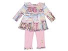 Little Mass 2 PC Set Tea Time LS Shirt Pants Little PinkPrint Apparel