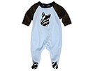 cachcach African Animals 1 PC Footie Infant Lt Blue Apparel