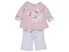 cachcach 2 PC Set Plush Puppies Swing Top Leggings Infant Pink Apparel