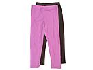 Flap Happy 2 PK Solid Leggings ToddlerLittle ValentineChocolate Apparel