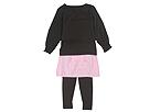 Kea Joby 3 Piece Set Shirred Long SleevePocket SkirtLeggings InfantToddler ChocolatePink Apparel