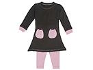 Kea Joby Pocket Dress w Leggings InfantToddlerLittle ChocolatePink Apparel