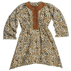 Ashors Room Arie Dress ToddlerLittle KidsBig Kids BlueTan Paisley Apparel