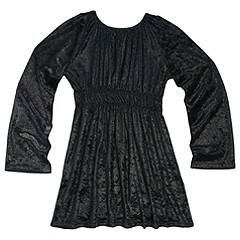 Ashors Room Isa Dress ToddlerLittle KidsBig Kids Charcoal Sparkle Apparel